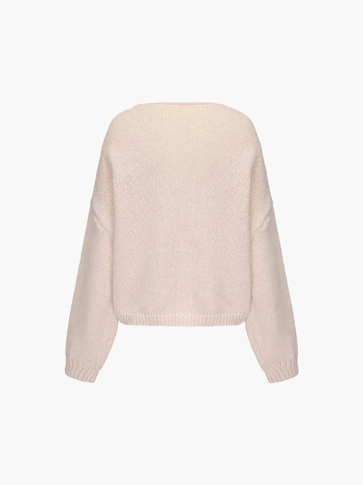 Pull en Maille Douce avec Nœud - vue 2