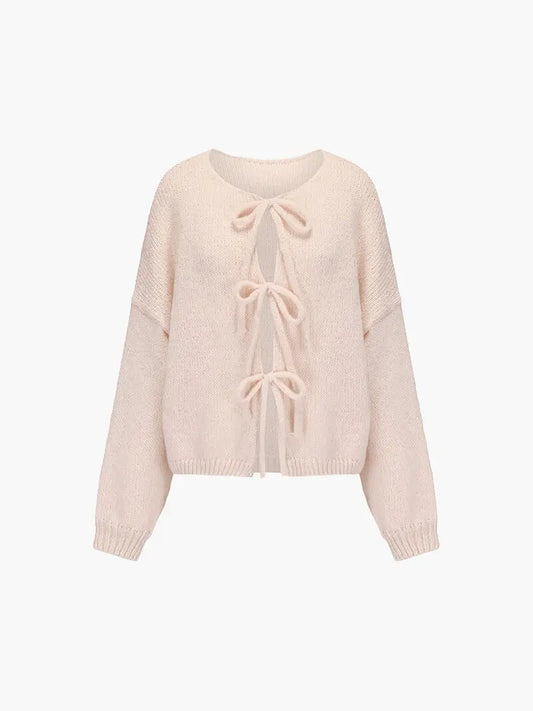 Pull en Maille Douce avec Nœud - BerlinGlamour