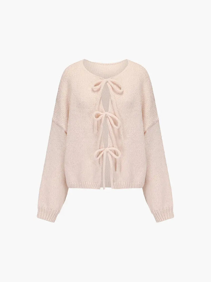 Pull en Maille Douce avec Nœud