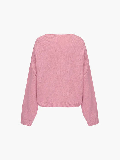 Pull en Maille Douce avec Nœud