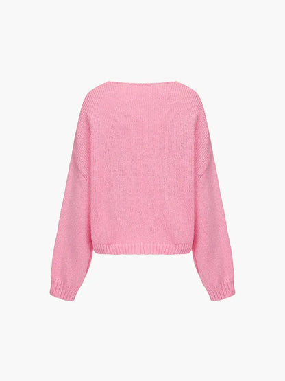 Pull en Maille Douce avec Nœud