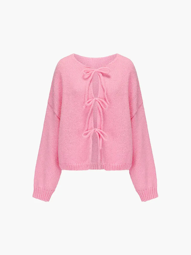 Pull en Maille Douce avec Nœud