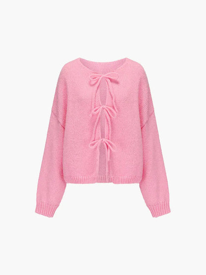 Pull en Maille Douce avec Nœud