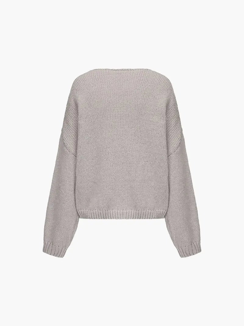 Pull en Maille Douce avec Nœud