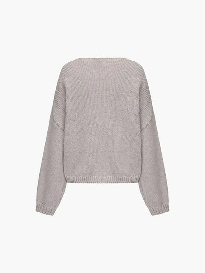 Pull en Maille Douce avec Nœud