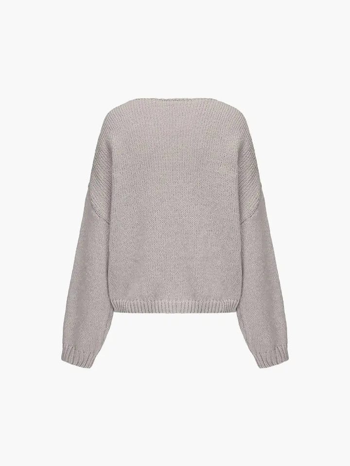Pull en Maille Douce avec Nœud - vue 6