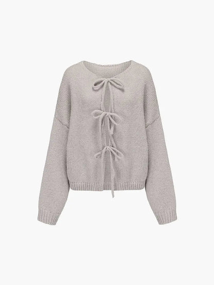 Pull en Maille Douce avec Nœud