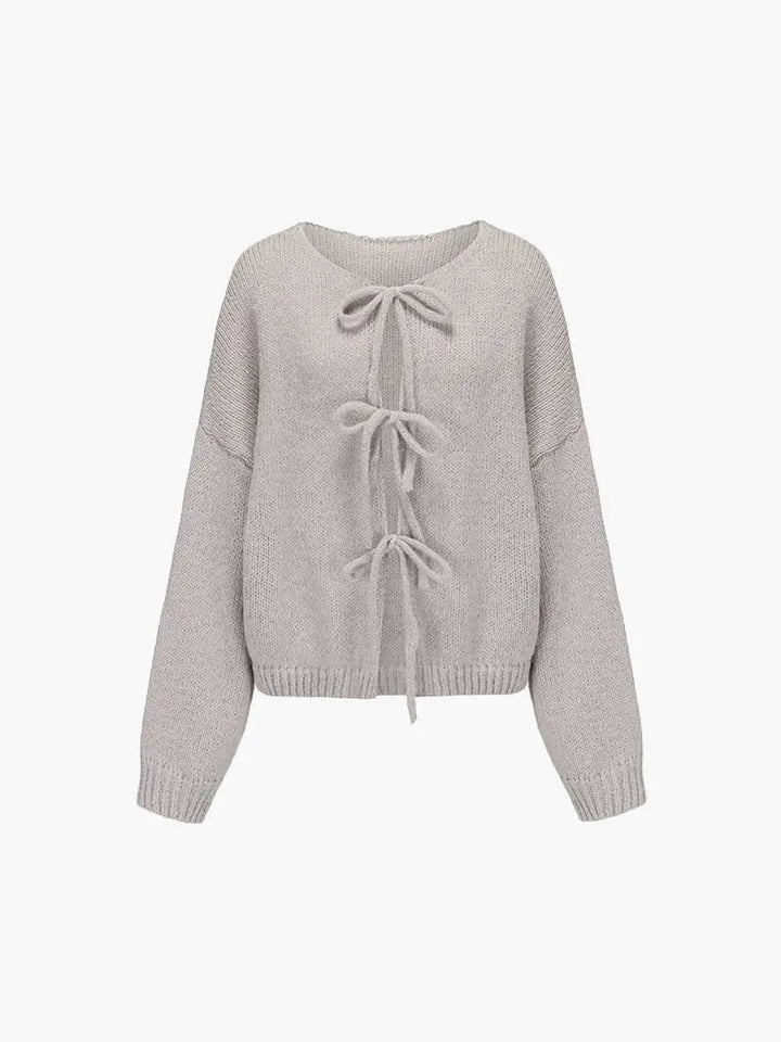 Pull en Maille Douce avec Nœud - vue 5