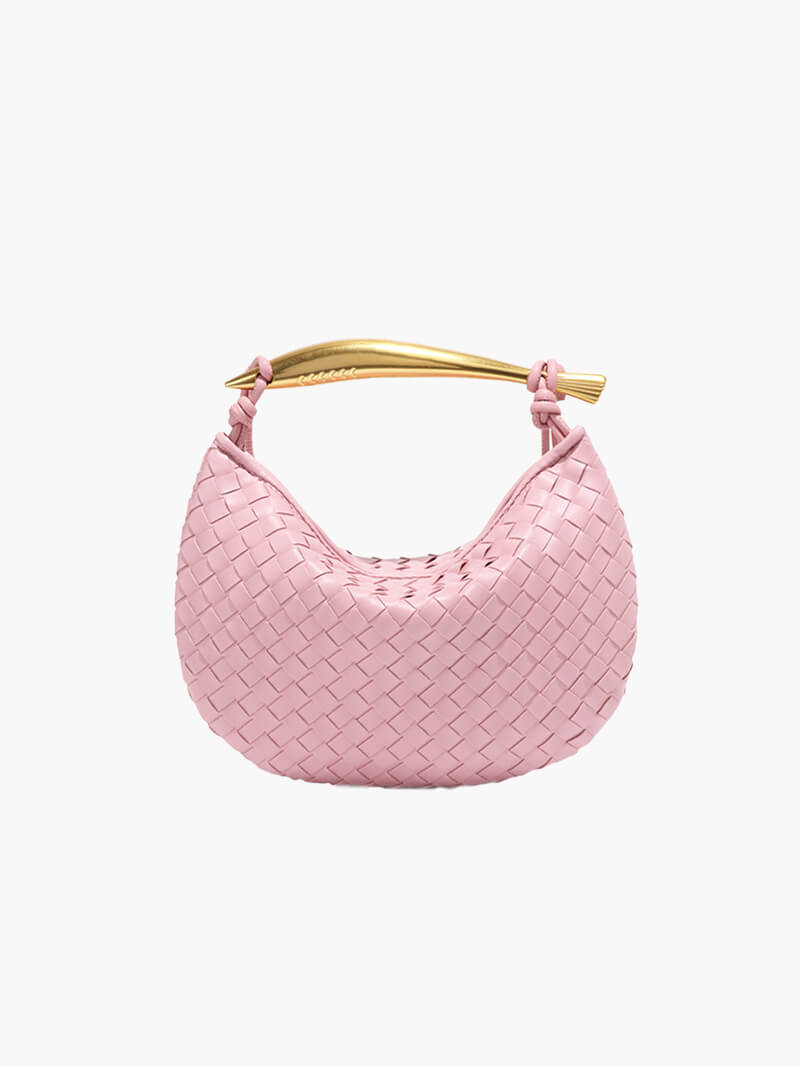 Sac Besace en Cuir Imitation Tressé