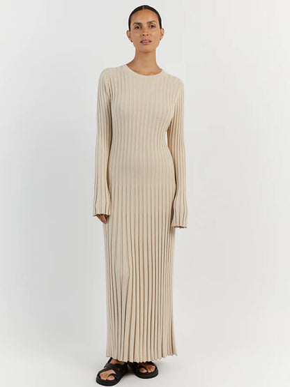 Robe Noire Grande Taille à Manches Longues