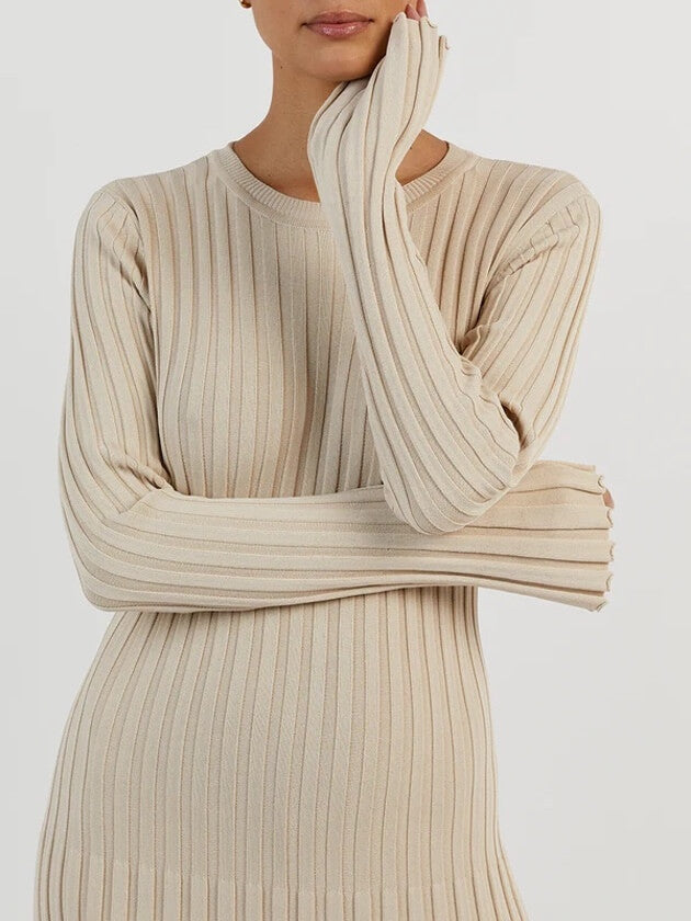 Robe Noire Grande Taille à Manches Longues