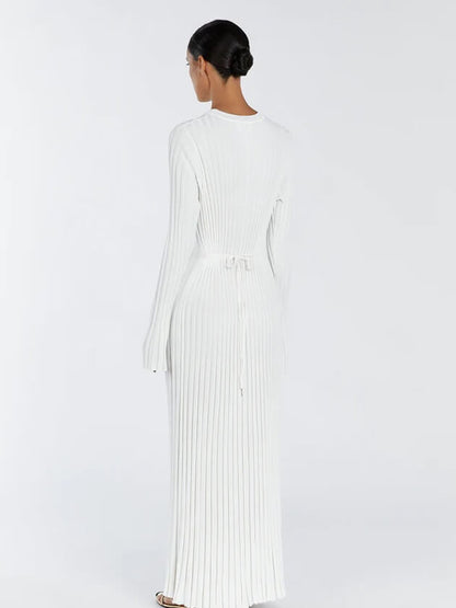 Robe Noire Grande Taille à Manches Longues