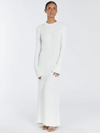 Robe Noire Grande Taille à Manches Longues