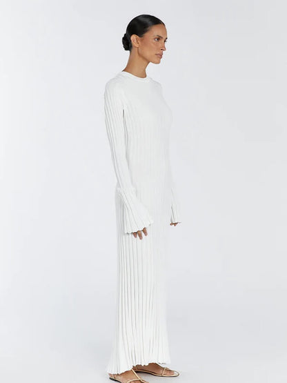Robe Noire Grande Taille à Manches Longues