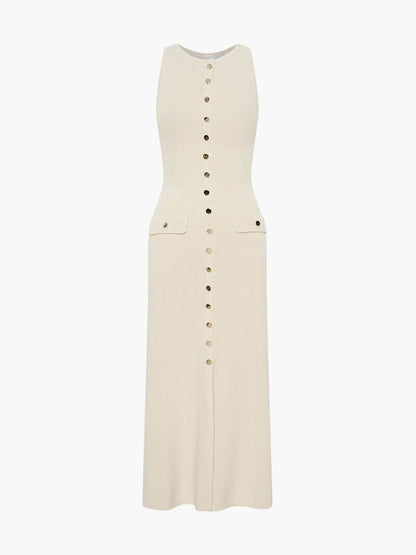 Robe Longue Femme Élégante en Coupe Droite Fluide