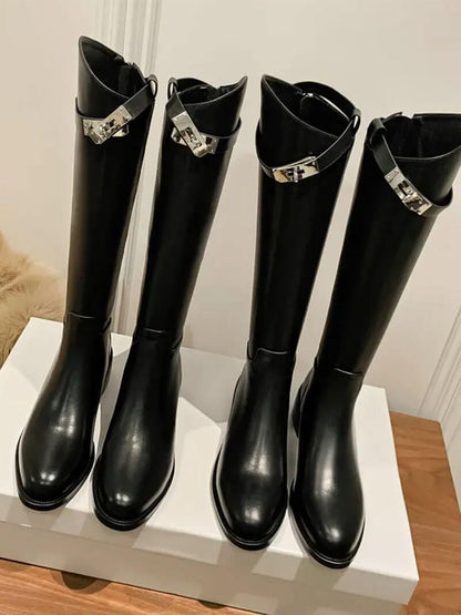 Bottines Femme Élégantes en Cuir de Haute Qualité