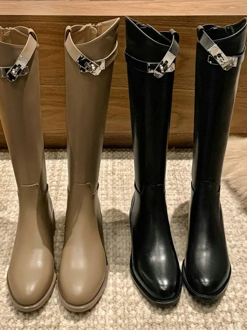 Bottines Femme Élégantes en Cuir de Haute Qualité