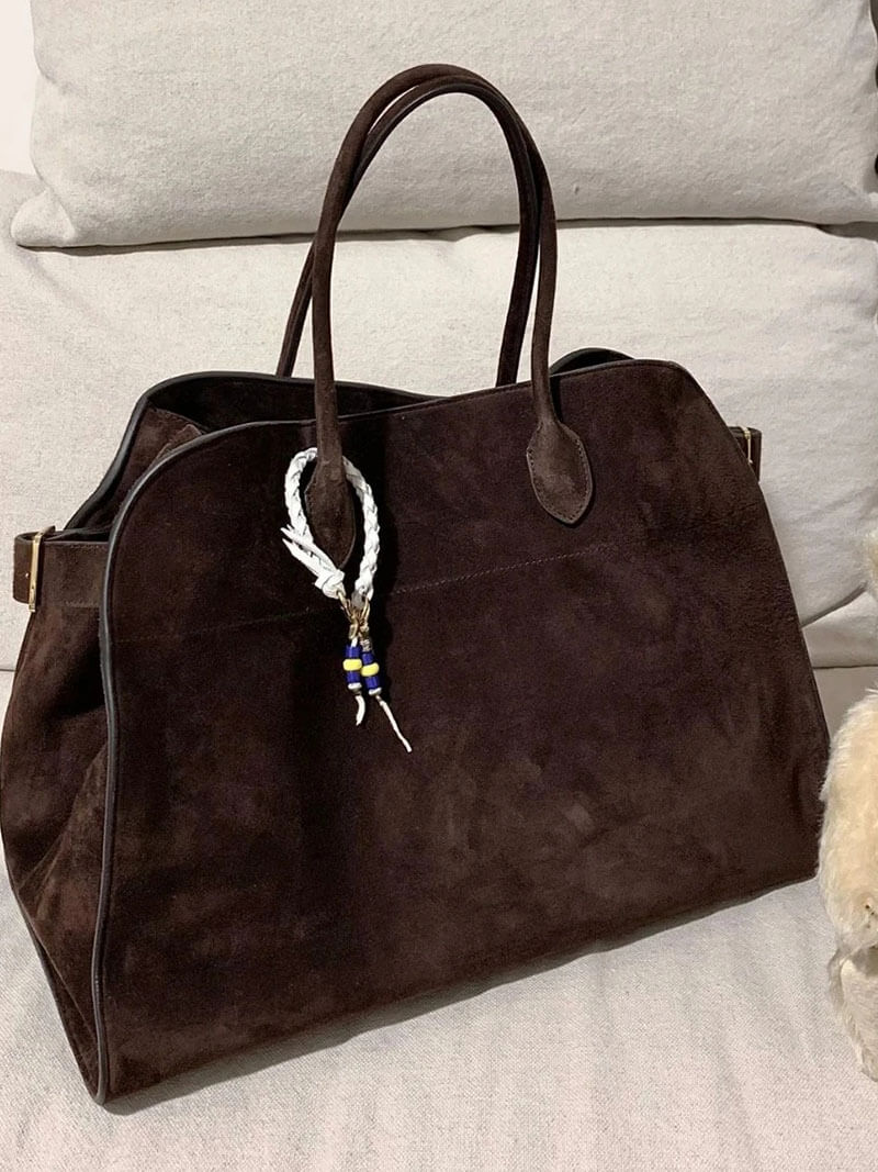 Sac à main en cuir velours de qualité supérieure