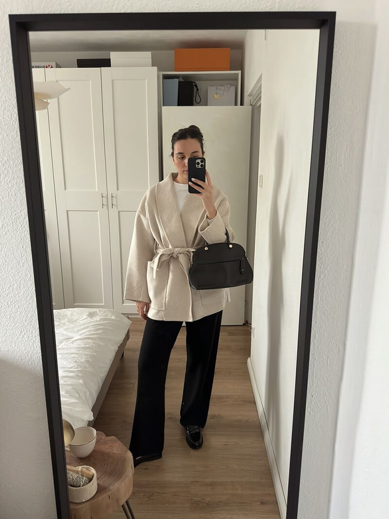 Cardigan Femme Élégant avec Ceinture