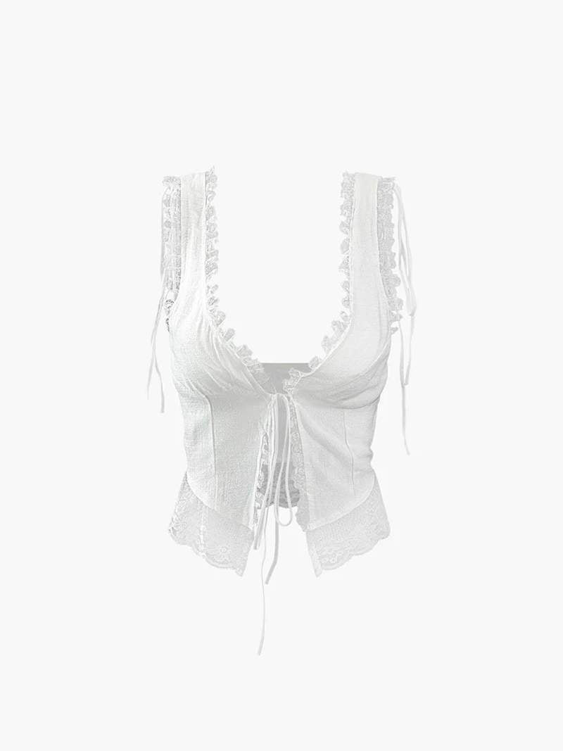 Top Cropped Féminin à Dentelle - BerlinGlamour