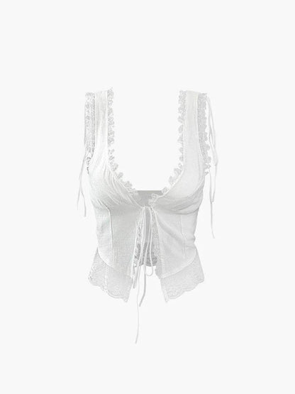 Top Cropped Féminin à Dentelle - BerlinGlamour