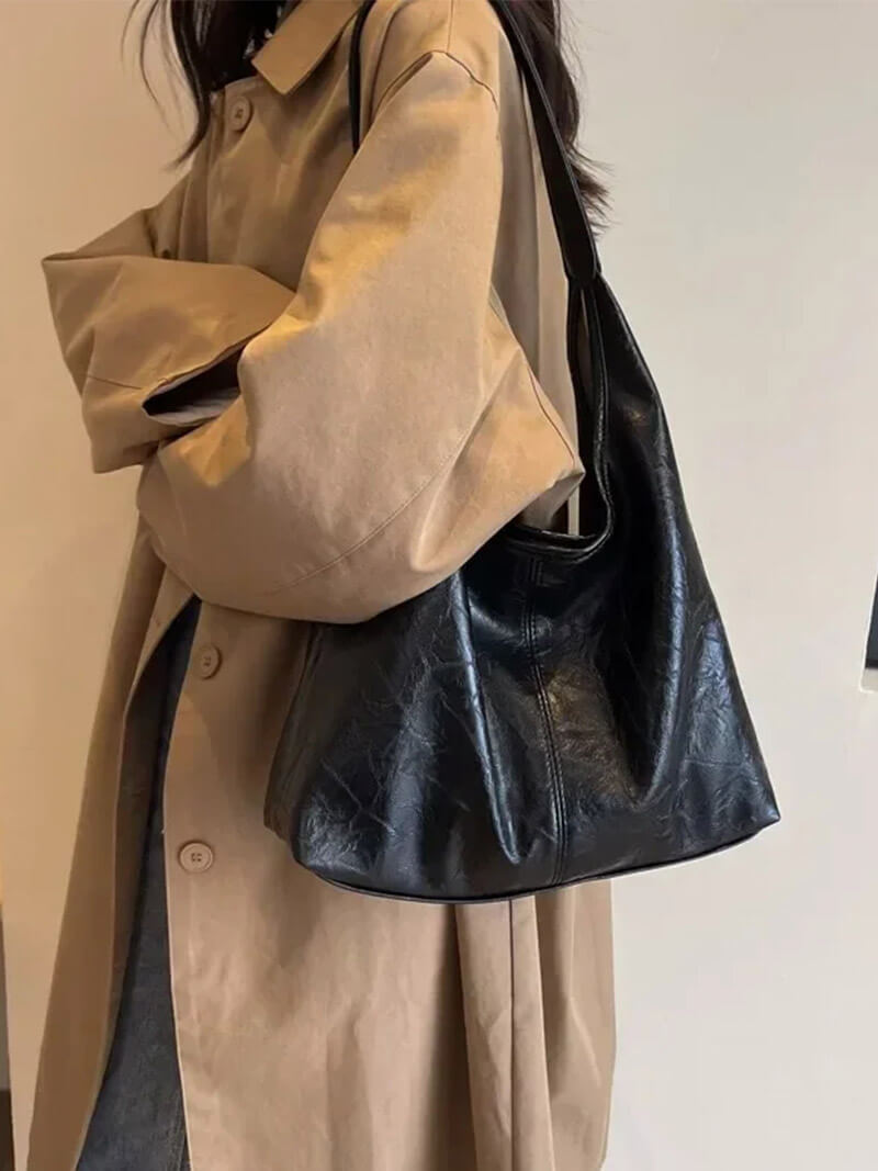 Sac École Minimaliste en Cuir Synthétique