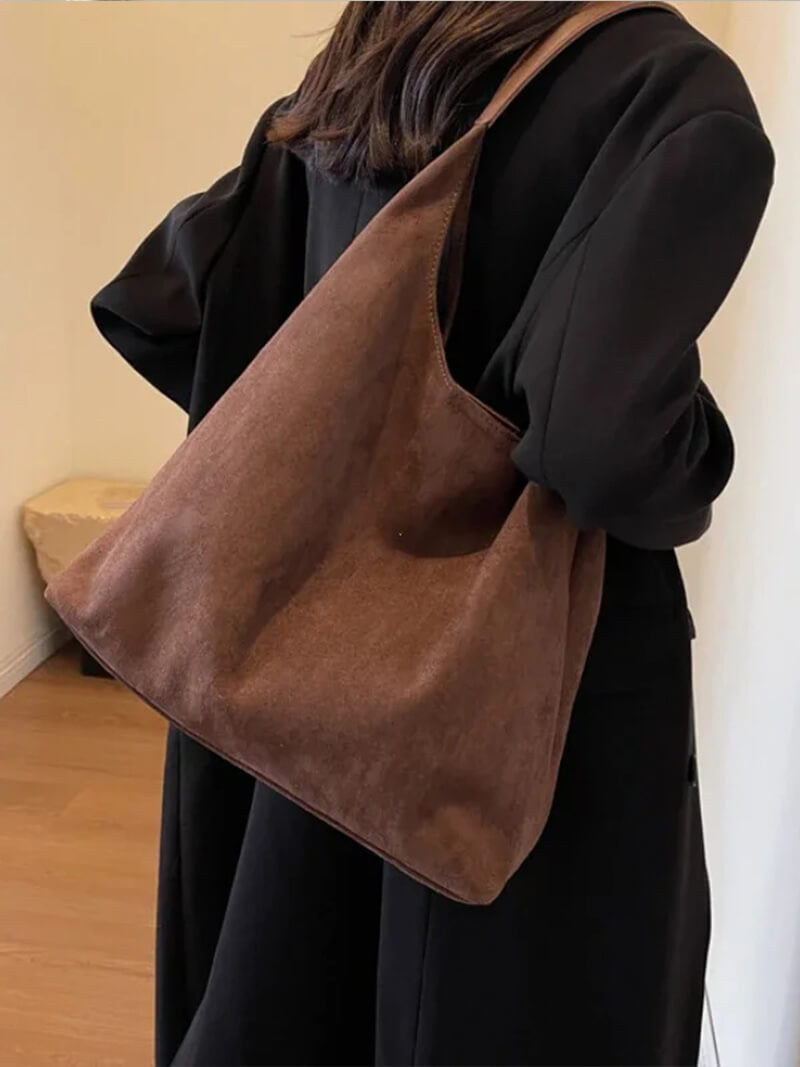 Sac à Épaule Cuir Souple et Minimaliste