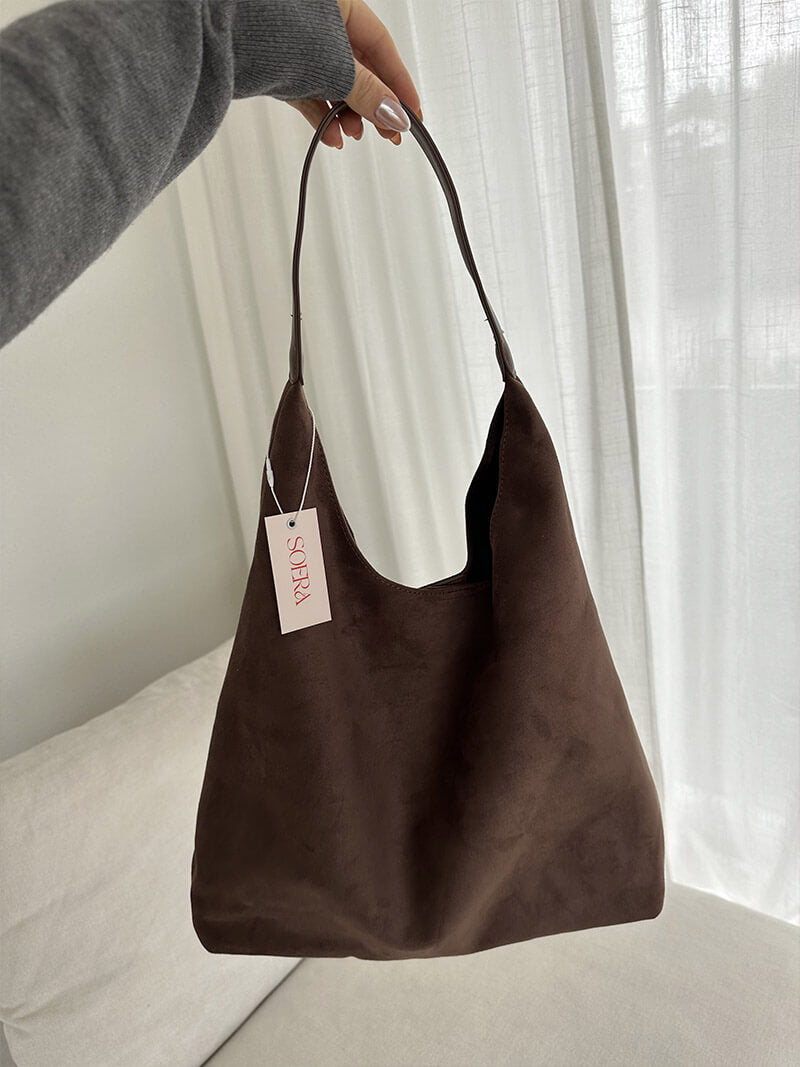 Sac à Épaule Cuir Souple et Minimaliste