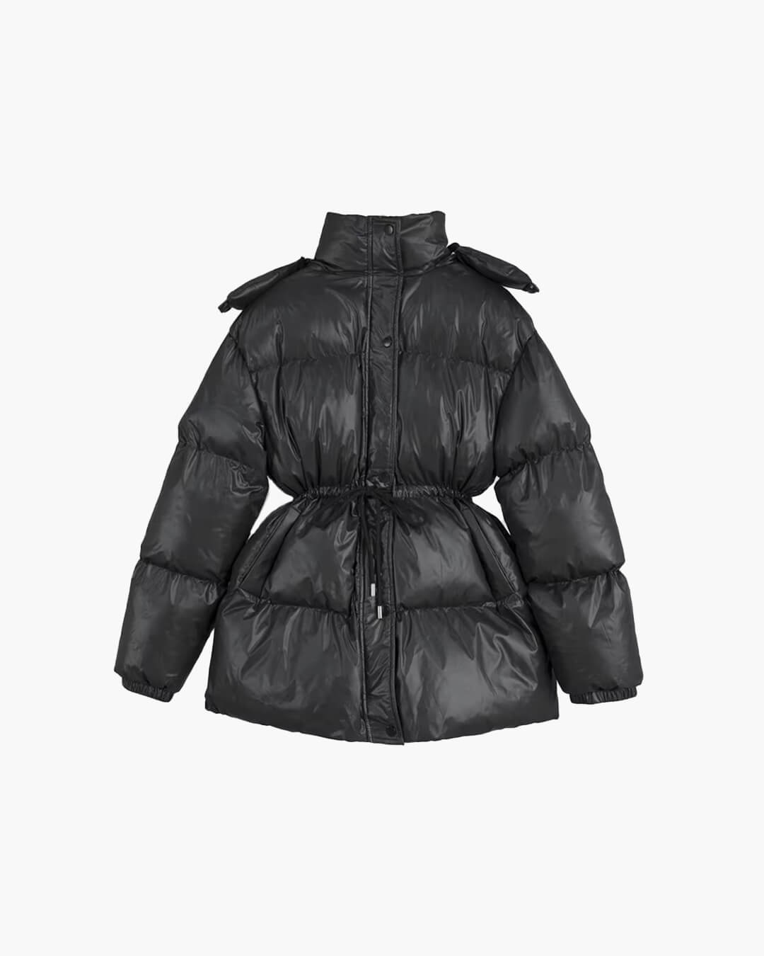 Veste Hiver Femme à Fermeture Éclair et Capuche Adjustable