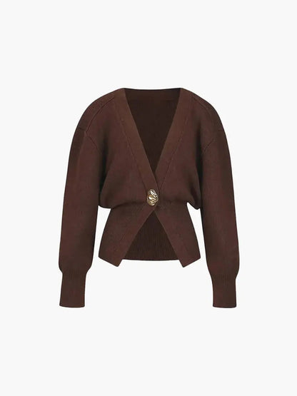 Cardigan Femme Boutons Originaux Décontracté