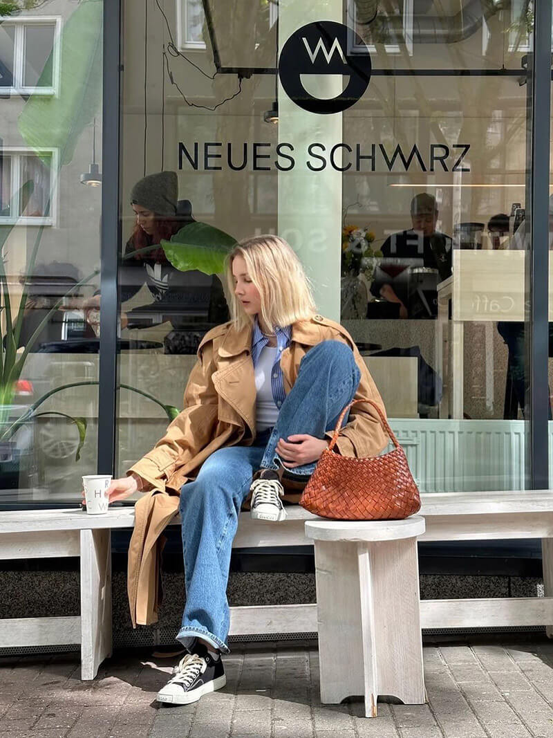 Sac à Épaule Tressé Chic et Élégant