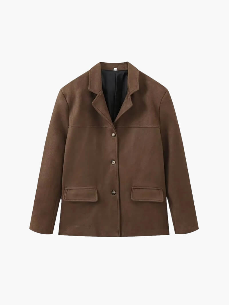 Veste en cuir féminine élégante et tendance