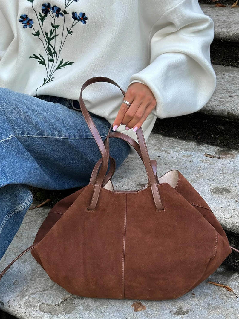 Sac à Main Grand Modèle en Cuir Souple pour Femme