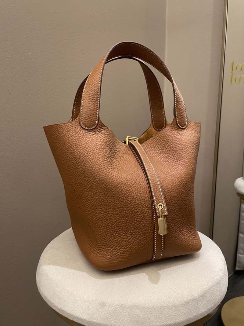 Sac Bucket en Cuir Imitation Élégant