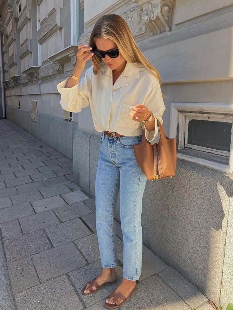 Sac Bucket en Cuir Imitation Élégant