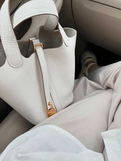 Sac Bucket en Cuir Imitation Élégant