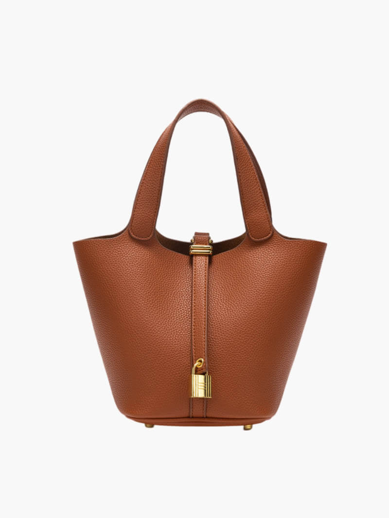 Sac Bucket en Cuir Imitation Élégant