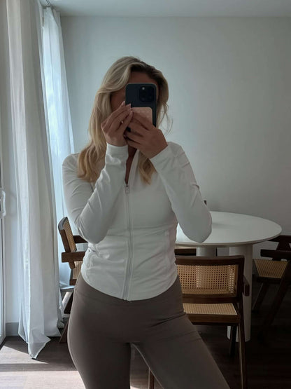 Veste de sport femme légère avec fermeture éclair