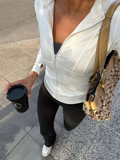 Veste de sport femme légère avec fermeture éclair
