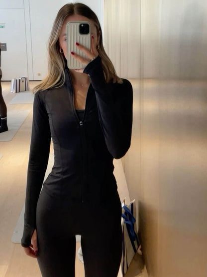 Veste de sport femme légère avec fermeture éclair
