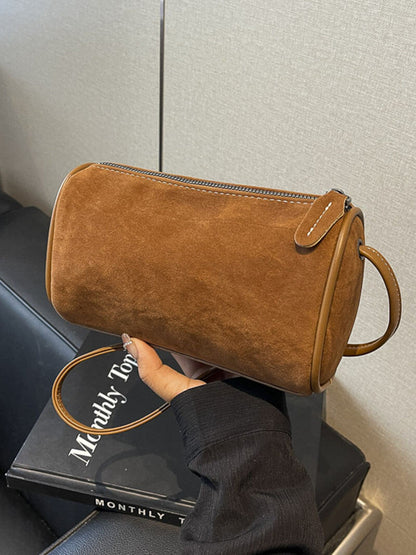 Sac à Épaule en Cuir Velours Élégant pour Femme