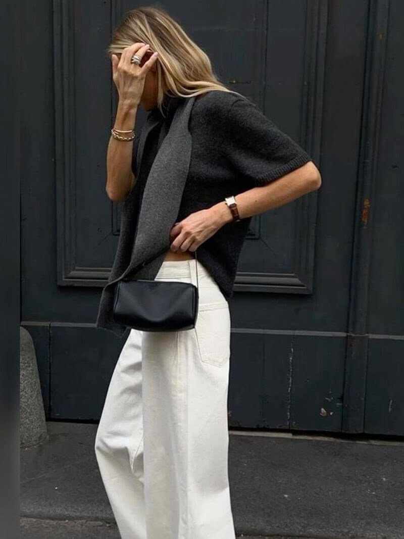Sac à Main Femelle Minimaliste en Cuir Synthétique