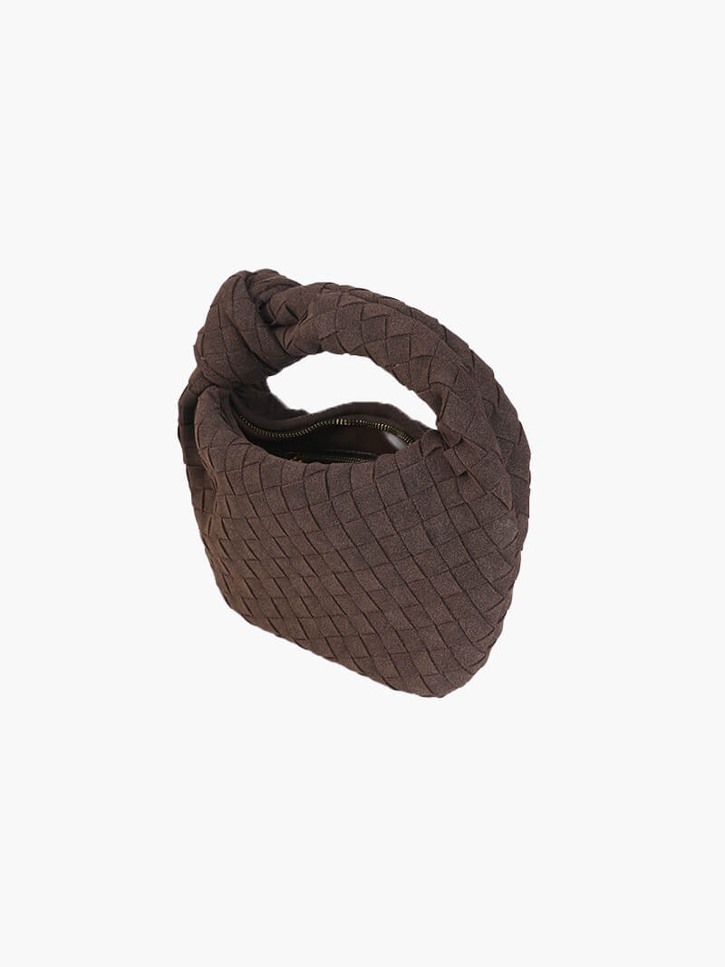 Sac à Main Mini en Cuir Souple Tressé
