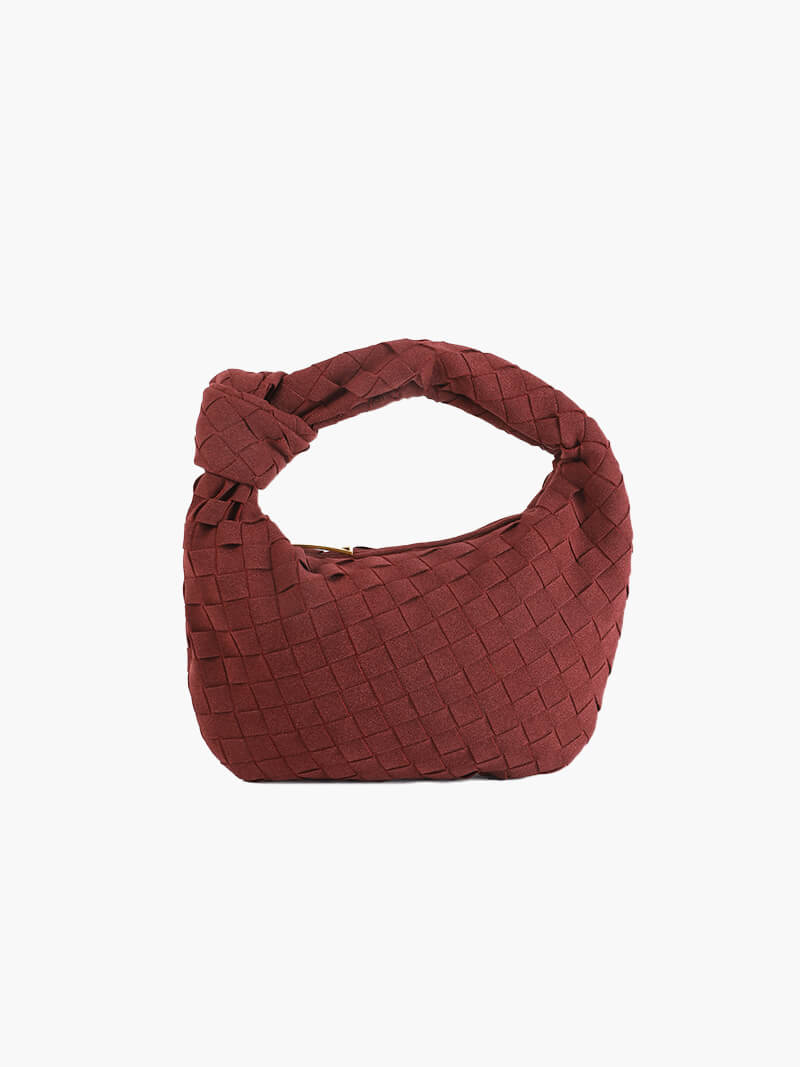 Sac à Main Mini en Cuir Souple Tressé