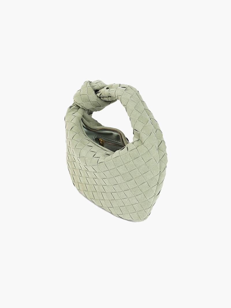 Sac à Main Mini en Cuir Souple Tressé