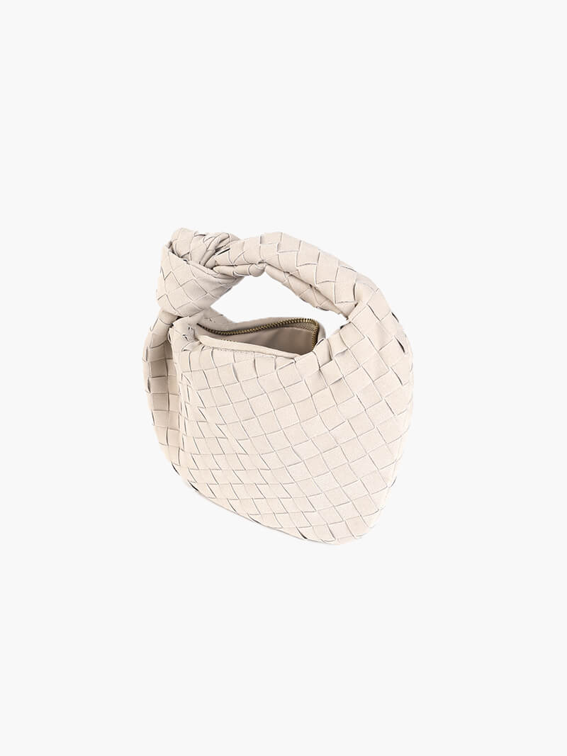 Sac à Main Mini en Cuir Souple Tressé