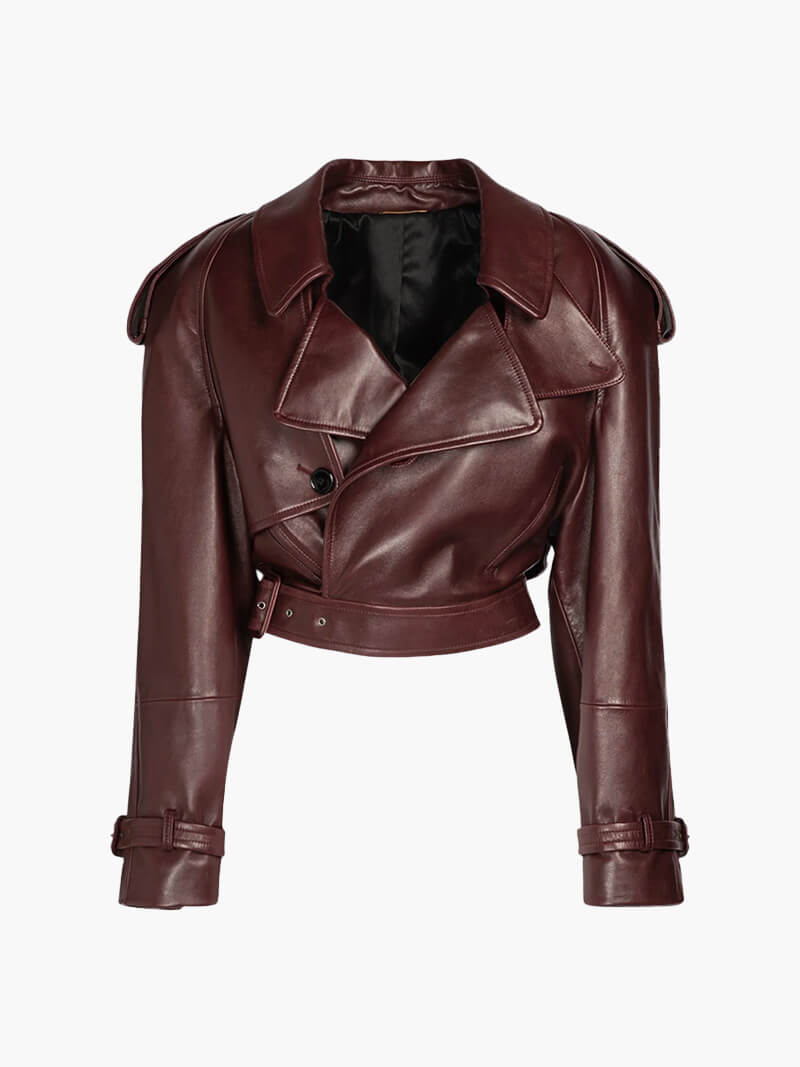 Veste femme chic avec manches longues et col montant
