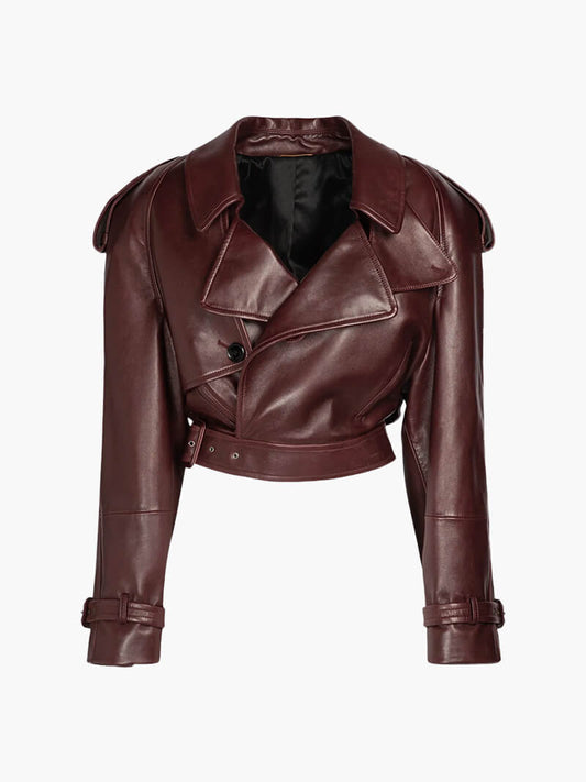 Veste Femme Courte Chic Col Montant - PanierRoyale