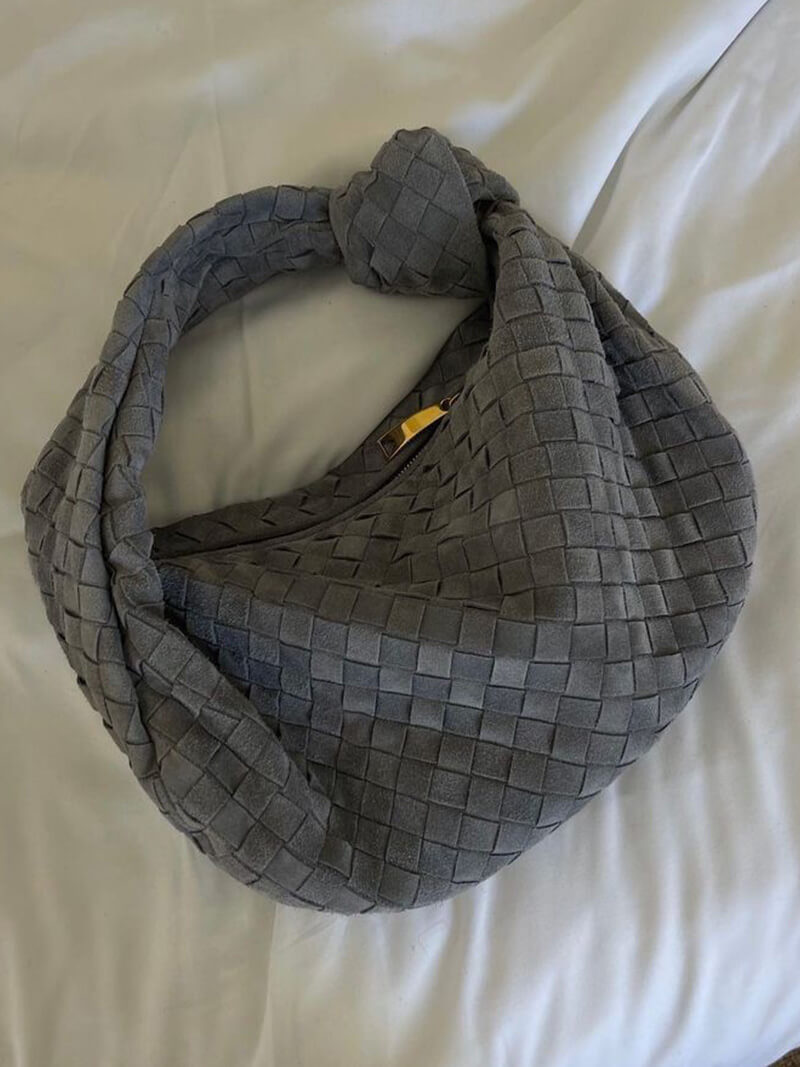 Sac Hobo Tressé avec Détail Nœud - Chic et Authentique