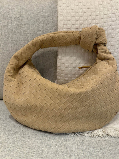 Sac Hobo Tressé avec Détail Nœud - Chic et Authentique
